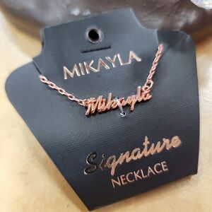 MIKAYLA Personalized Necklace In Rose Gold